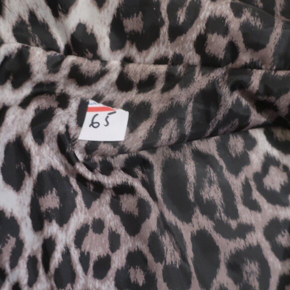 Womens Shag Boutique Black Faux Fur Jacket W/Leopard Lining L - Picture 9 of 9